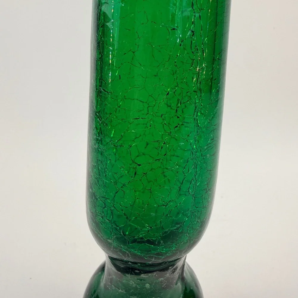 Indiana Handcraft/Greenwich Flintcraft Kingston Green Decanter 13.25